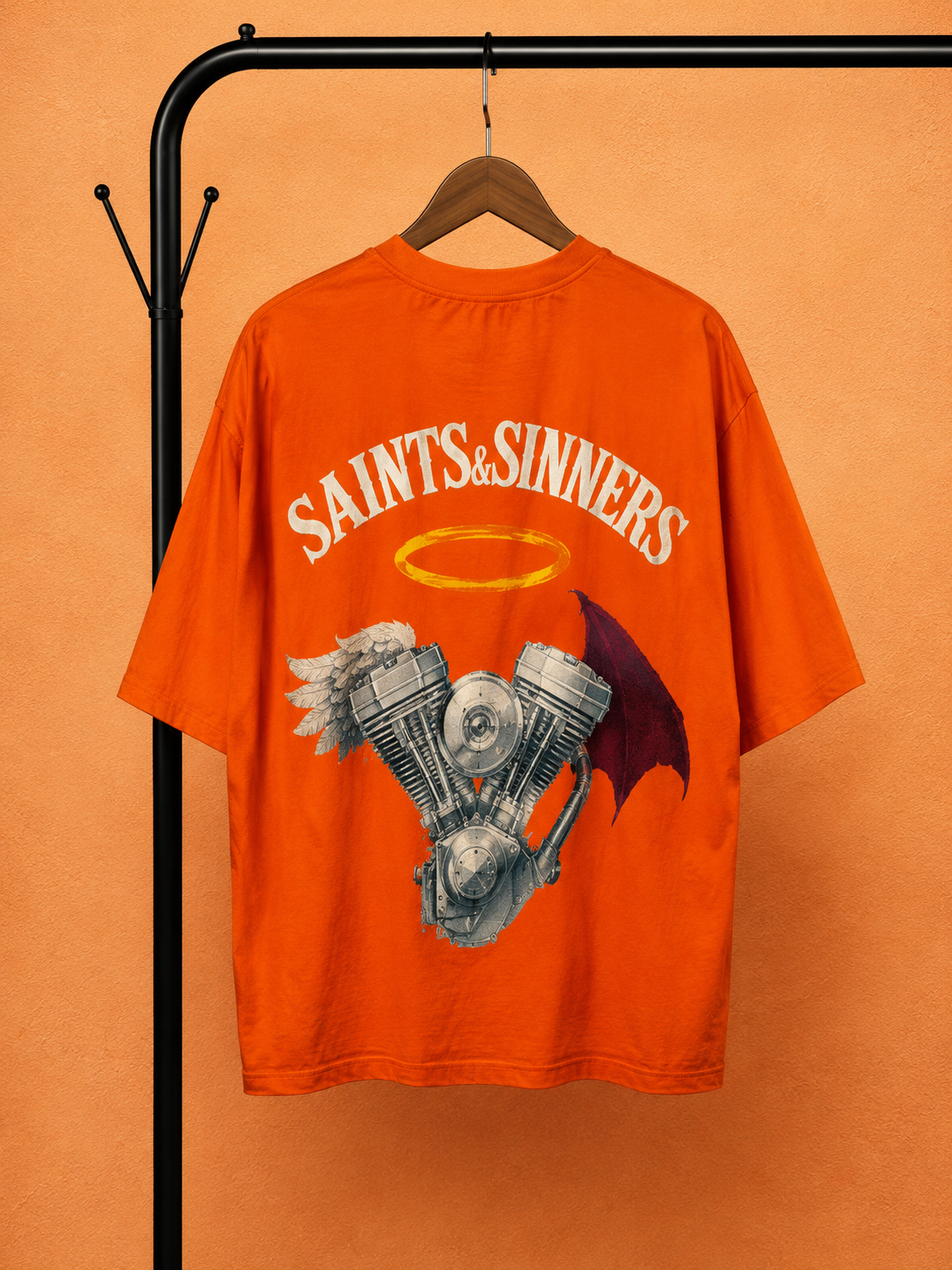 Saints & Sinners Oversized T-Shirt for Men | Premium Streetwear Fashion