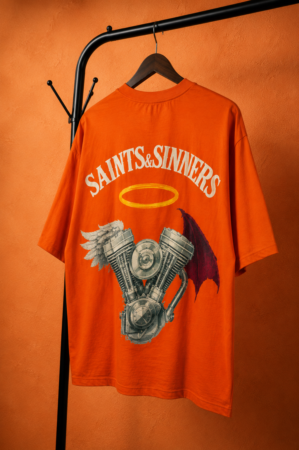 Saints & Sinners Oversized T-Shirt for Men | Premium Streetwear Fashion